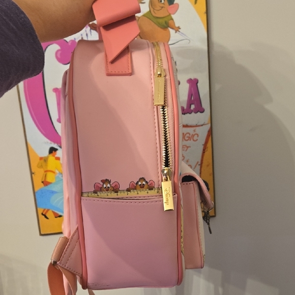 Danielle Nicole Beautiful Pink Dress Cinderella Mini Backpack Disney - Picture 3 of 6